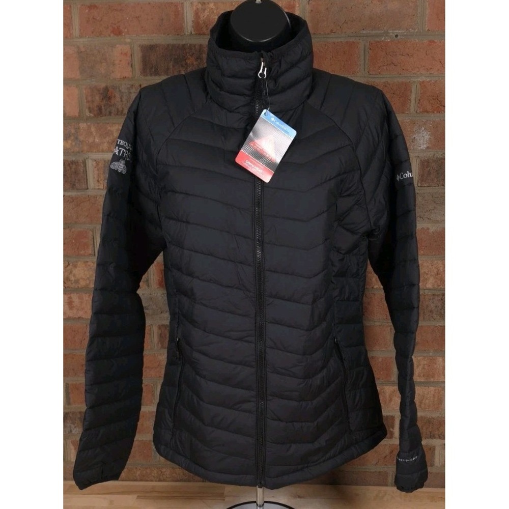 Patron Tequila Columbia Womens Powder Lite Jacket Large 169906 Omni Heat Black